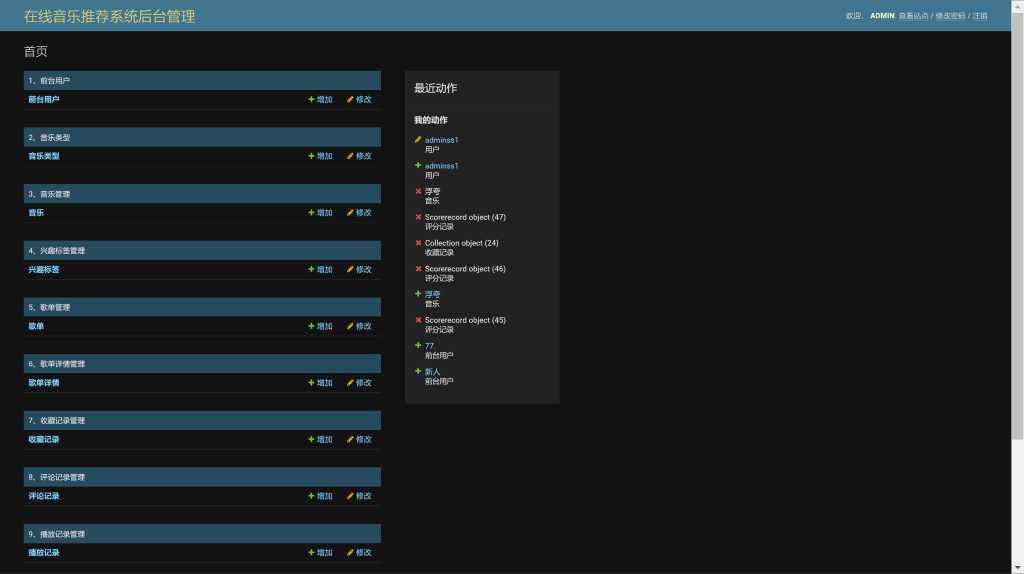 图片[22]-Python+Django+Mysql实现在线音乐推荐系统（基于用户、项目的协同过滤推荐算法）