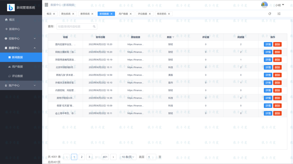 图片[10]-python 爬虫与协同过滤的新闻推荐系统-软件开发指导